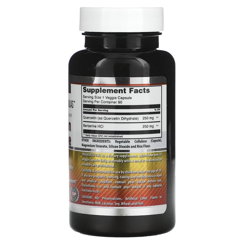 Amazing Nutrition, Amazing Formulas, Quercetin Berberine, 90 Veggie Capsules