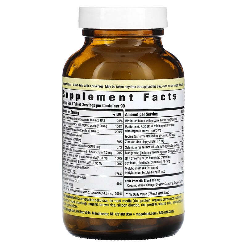 MegaFood, Women's 55+, One Daily Multivitamin, 90 Tablets