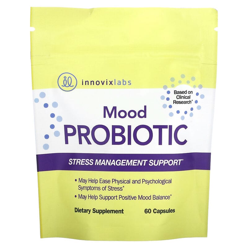 InnovixLabs, Mood Probiotic, 60 Capsules