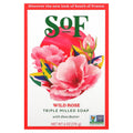 SoF, Triple Milled Bar Soap with Shea Butter, Wild Rose, 6 oz (170 g)