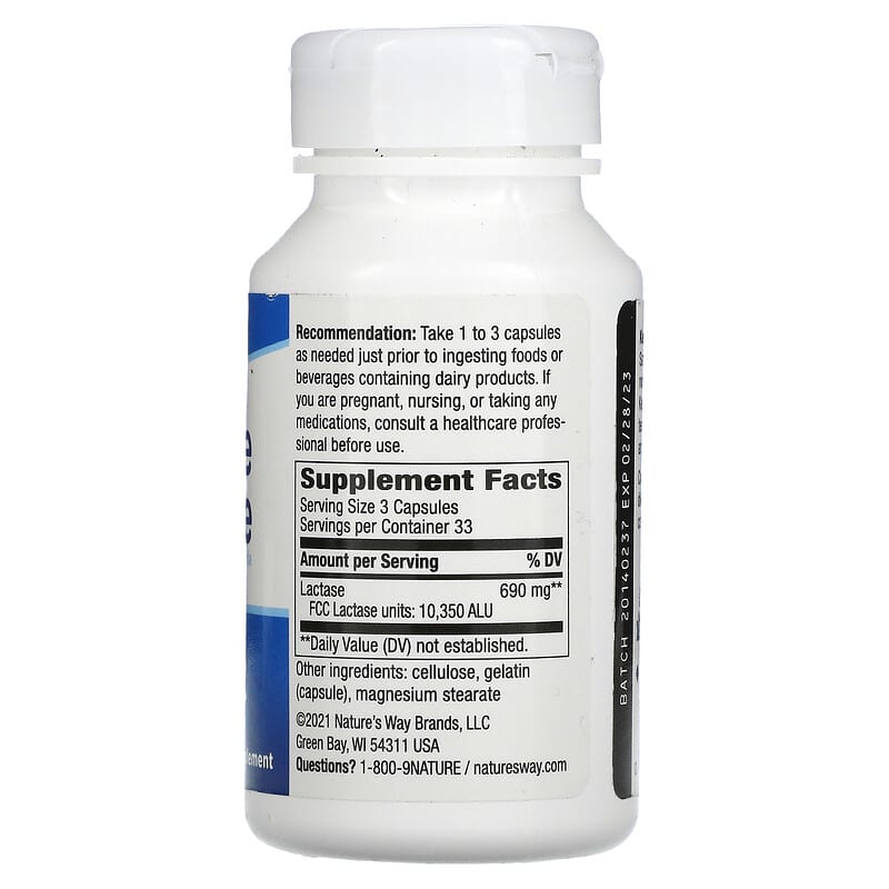 Nature's Way, Lactose Defense, 100 Capsules (230 mg per Capsule)