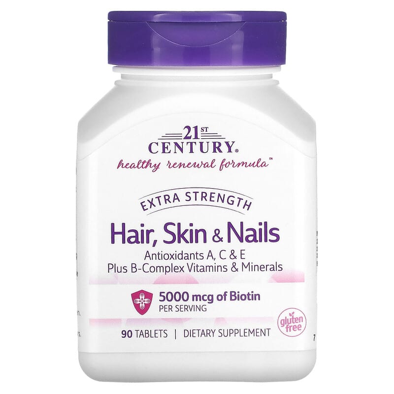 21st Century, Hair, Skin &amp; Nails, 90 Tablets