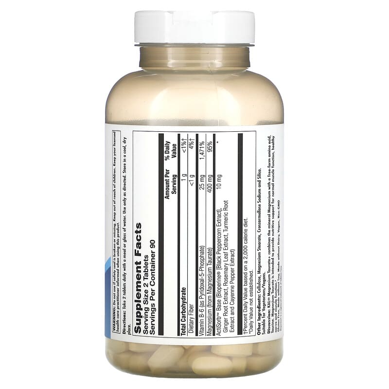KAL, Magnesium Taurate+, 180 Tablets