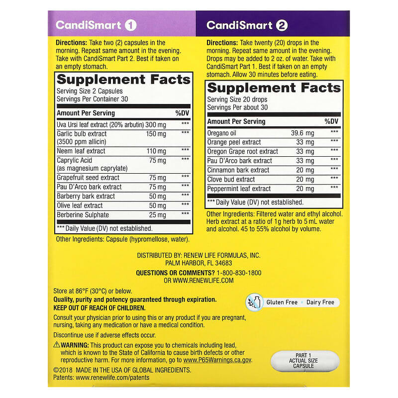 Renew Life, CandiSmart, 15-Day Program, 2 Count