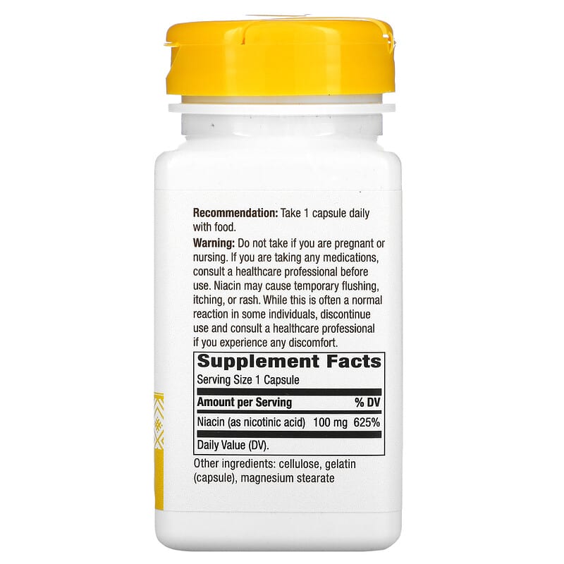 Nature's Way, Niacin, 100 mg, 100 Capsules