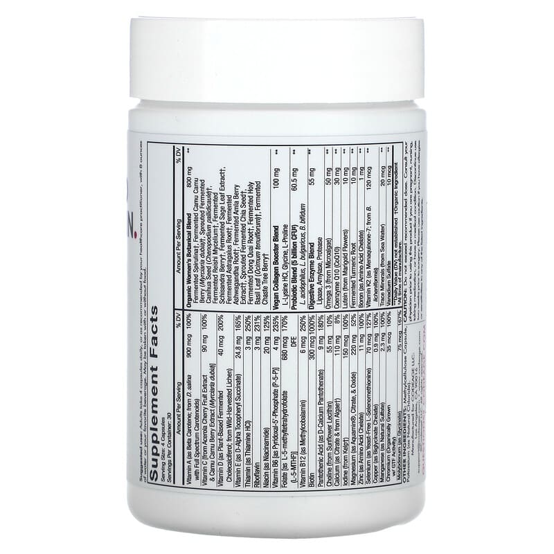 Codeage, Women's Fermented Multivitamin, 120 Vegetable Capsules