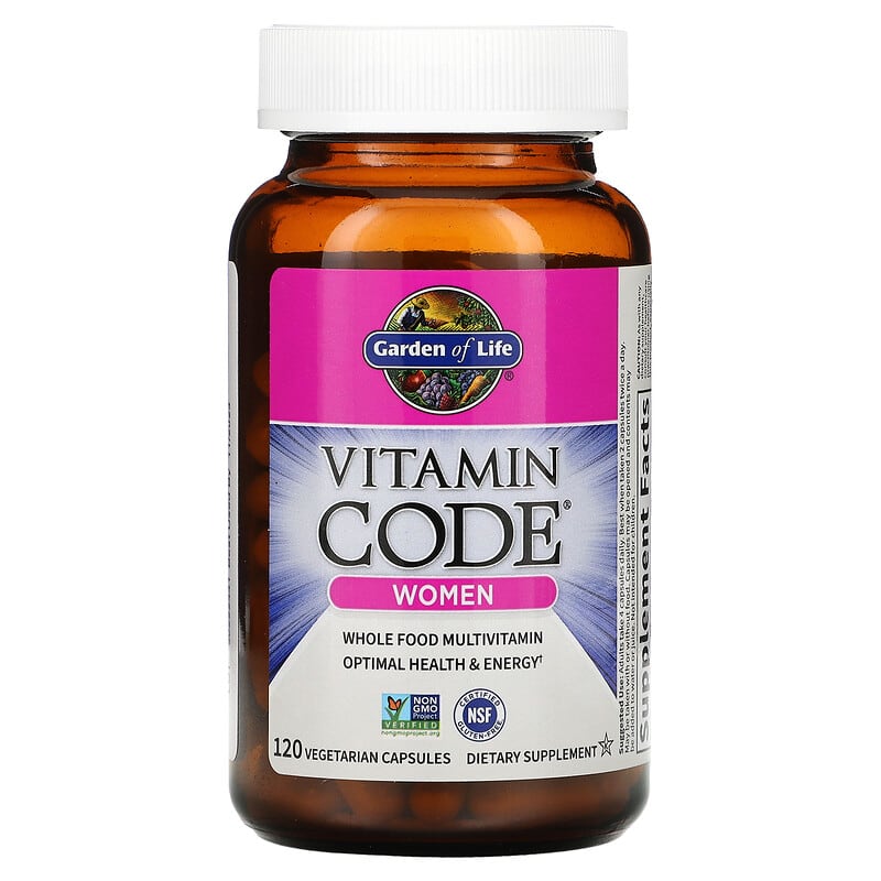 Garden of Life, Vitamin Code®, Women Whole Food Multivitamin, 120 Vegetarian Capsules