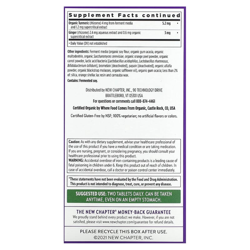 New Chapter, Women's Advanced Multivitamin, 120 Vegetarian Tablets