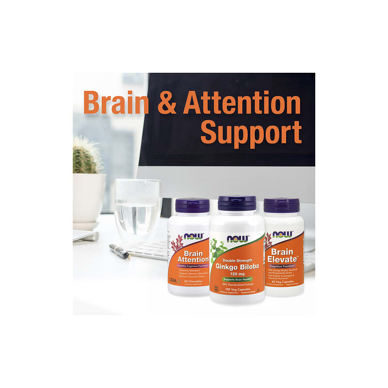 NOW Foods, Ginkgo Biloba, 120 mg, 200 Veg Capsules