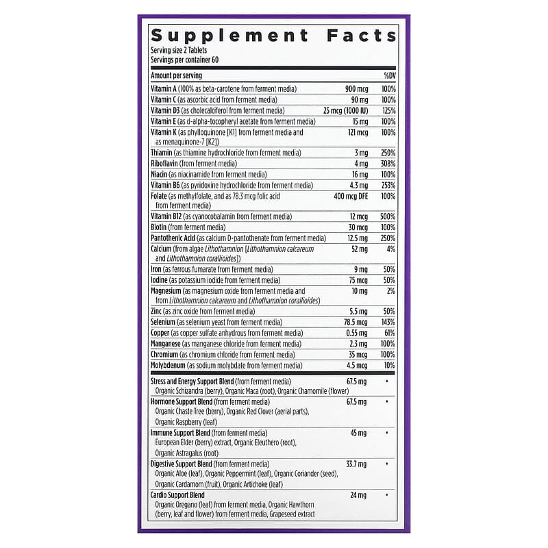 New Chapter, Women's Advanced Multivitamin, 120 Vegetarian Tablets