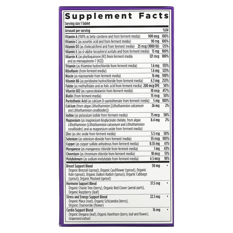 New Chapter, One Daily Every Woman's Multivitamin 40+, 96 Vegetarian Tablets