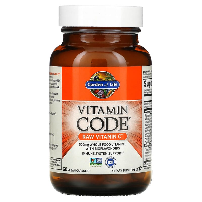 Garden of Life, Vitamin Code®, RAW Vitamin C, 60 Vegan Capsules