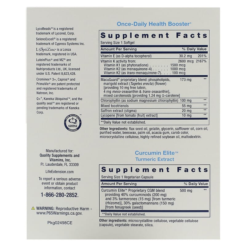 Life Extension, Comprehensive Nutrient Packs, Advanced, 30 Packets