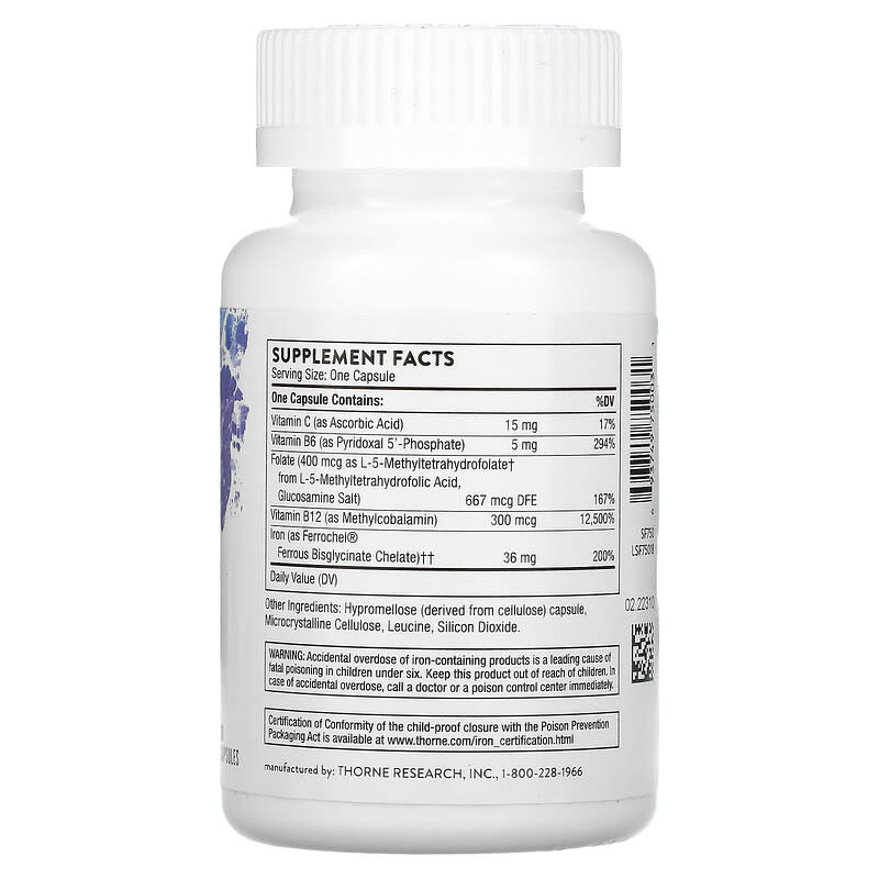 Thorne, Ferrasorb®, 60 Capsules