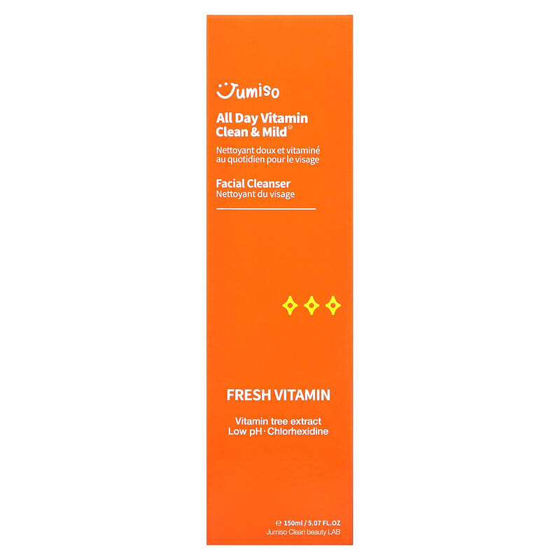 Jumiso, All Day Vitamin Clean &amp; Mild Facial Cleanser, 5.27 fl oz (150 ml)