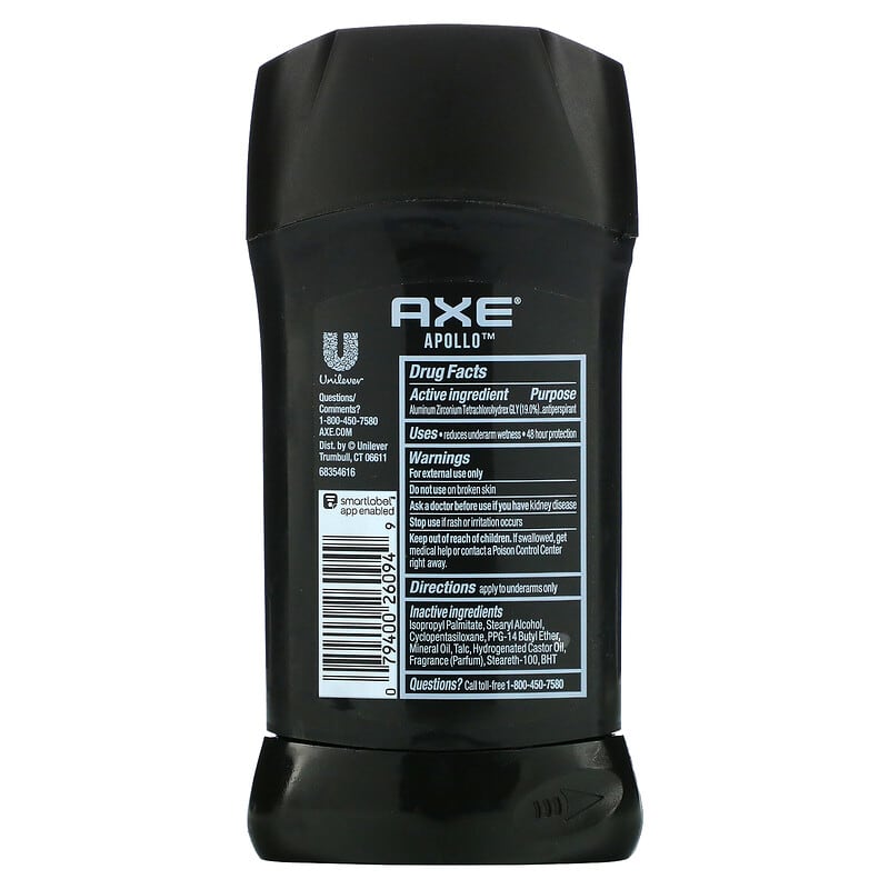 AXE, Antiperspirant, 48H Sweat &amp; Odor Protection, Apollo, 2.7 oz (76 g)