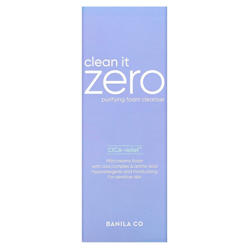 Banila Co, Clean it Zero, Purifying Foam Cleanser, For Sensitive Skin, 5.07 fl oz (150 ml)