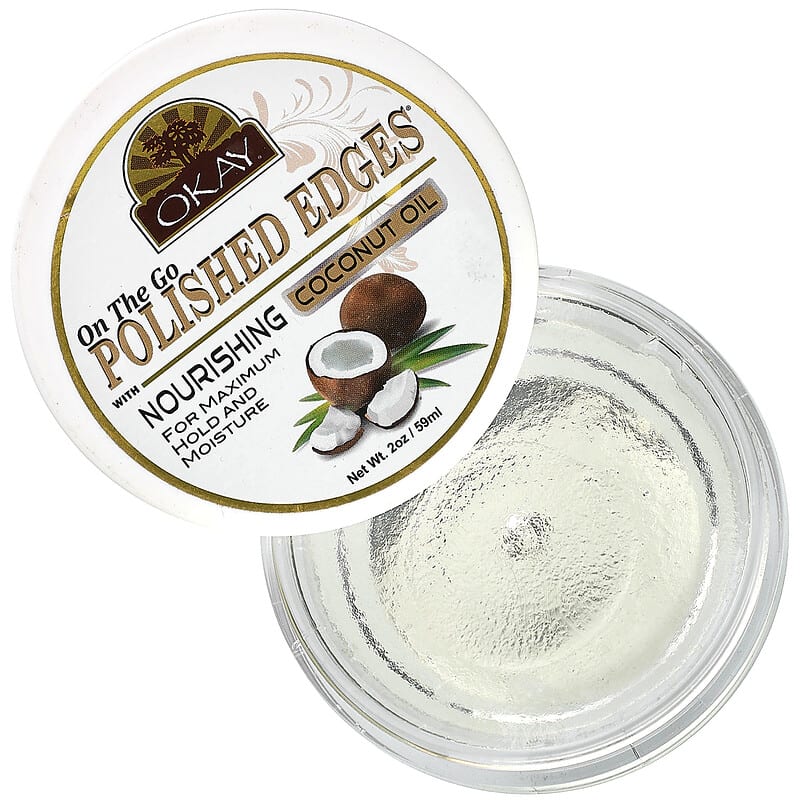 Okay Pure Naturals, On The Go Polished Edges With Nourishing Coconut Oil, 2 oz (59 ml)