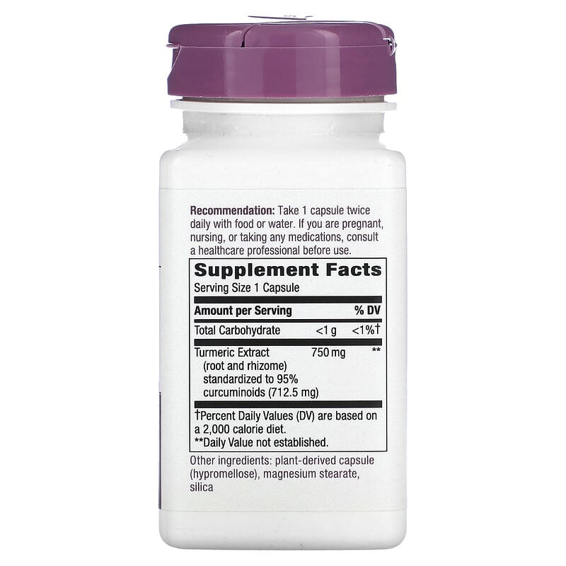 Nature's Way, Turmeric, Max Potency, 750 mg, 60 Vegan Capsules