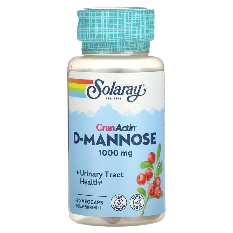 Solaray, CranActin® D-Mannose, 60 VegCaps