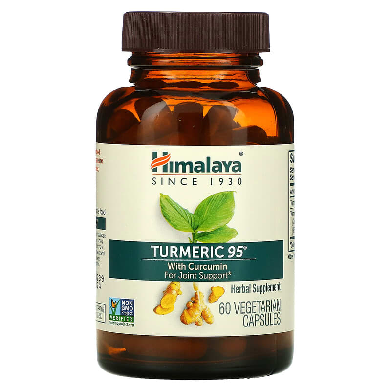 Himalaya, Turmeric 95® with Curcumin, 60 Vegetarian Capsules