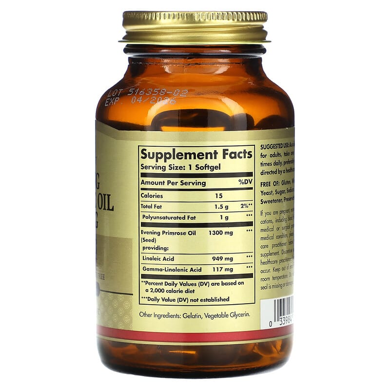 Solgar, Evening Primrose Oil, 1,300 mg,  60 Softgels