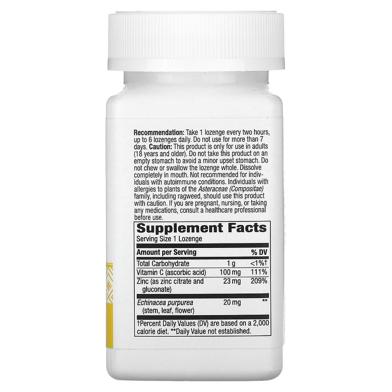 Nature's Way, Zinc Lozenges, Wild Berry , 60 Vegan Lozenges