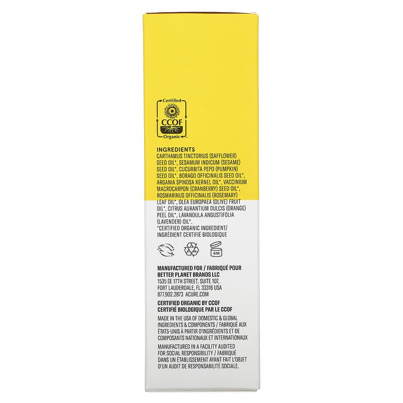 ACURE, Brightening Glow Serum, For Dullness, 1 fl oz (30 ml)
