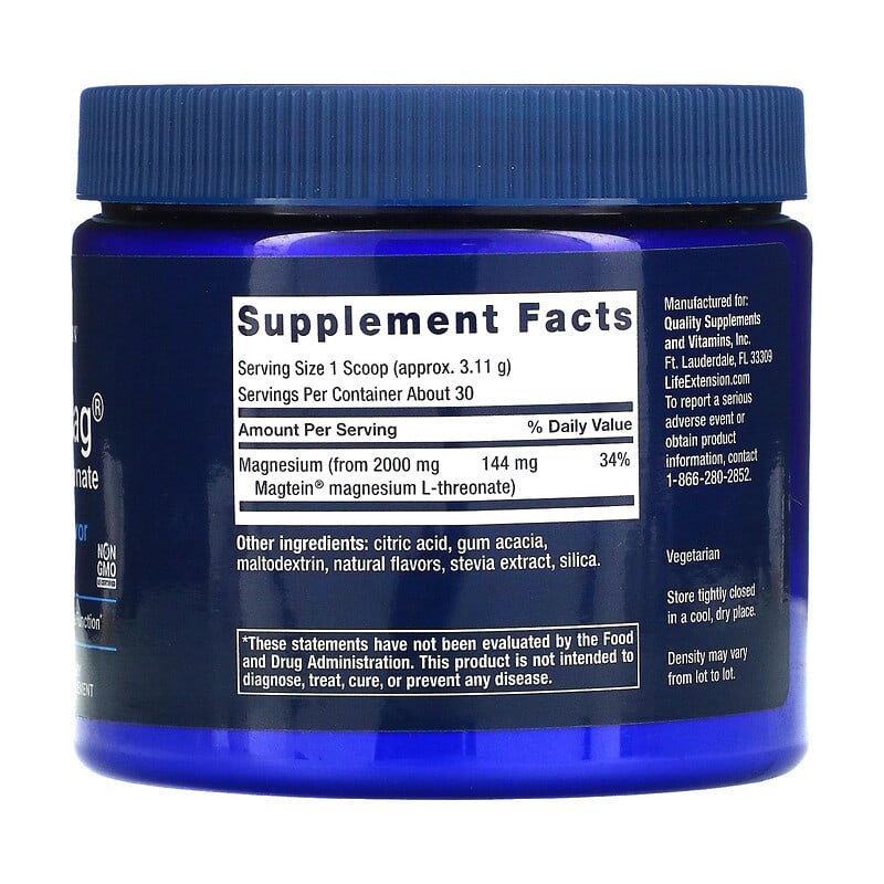 Life Extension, Neuro-Mag®, Magnesium L-Threonate, Tropical Punch, 3.293 oz (93.35 g)