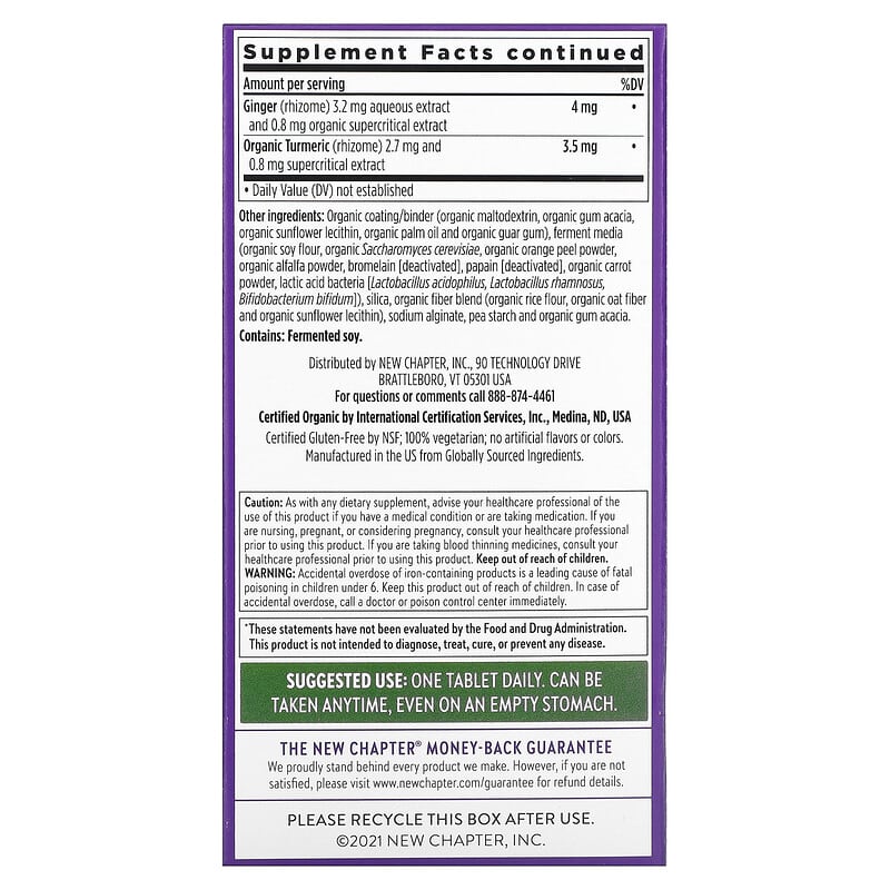New Chapter, One Daily Every Woman's Multivitamin, 96 Vegetarian Tablets