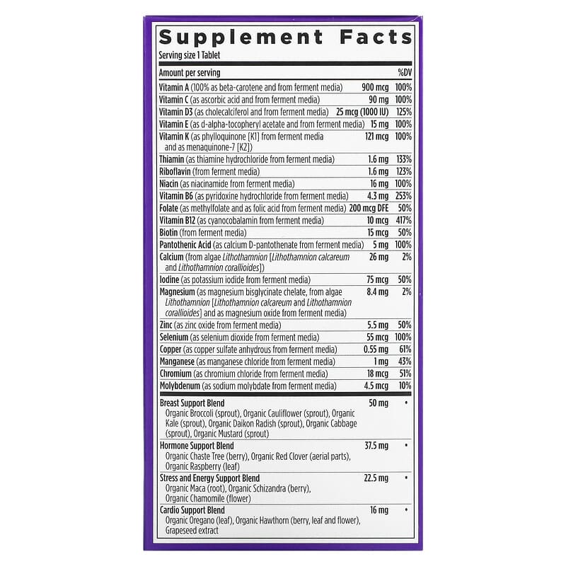 New Chapter, One Daily Every Woman's Multivitamin 40+, 72 Vegetarian Tablets