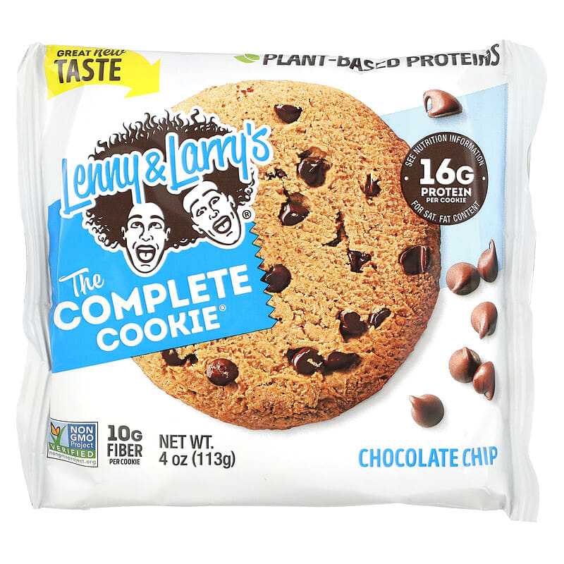 Lenny &amp; Larry's, The Complete Cookie®, Chocolate Chip, 12 Cookies, 4 oz (113 g) Each