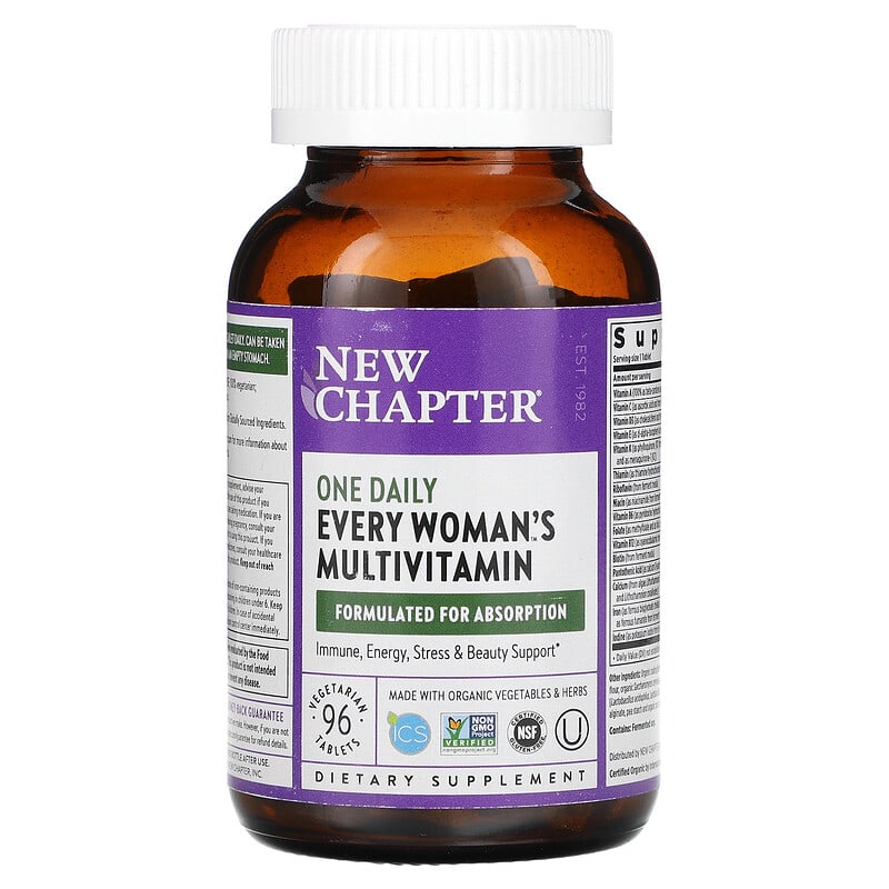 New Chapter, One Daily Every Woman's Multivitamin, 96 Vegetarian Tablets