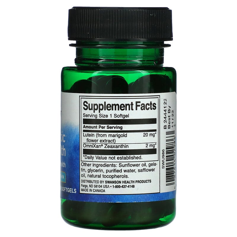Swanson, Synergistic Eye Health, 60 Softgels