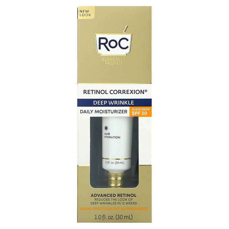 RoC, Retinol Correxion®, Deep Wrinkle Daily Moisturizer, SPF 30, 1 fl oz (30 ml)