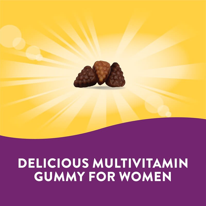 Nature's Way, Alive! Women's Premium Gummy Multivitamin, Grape, Cherry &amp; Blueberry Acai, 75 Gummies