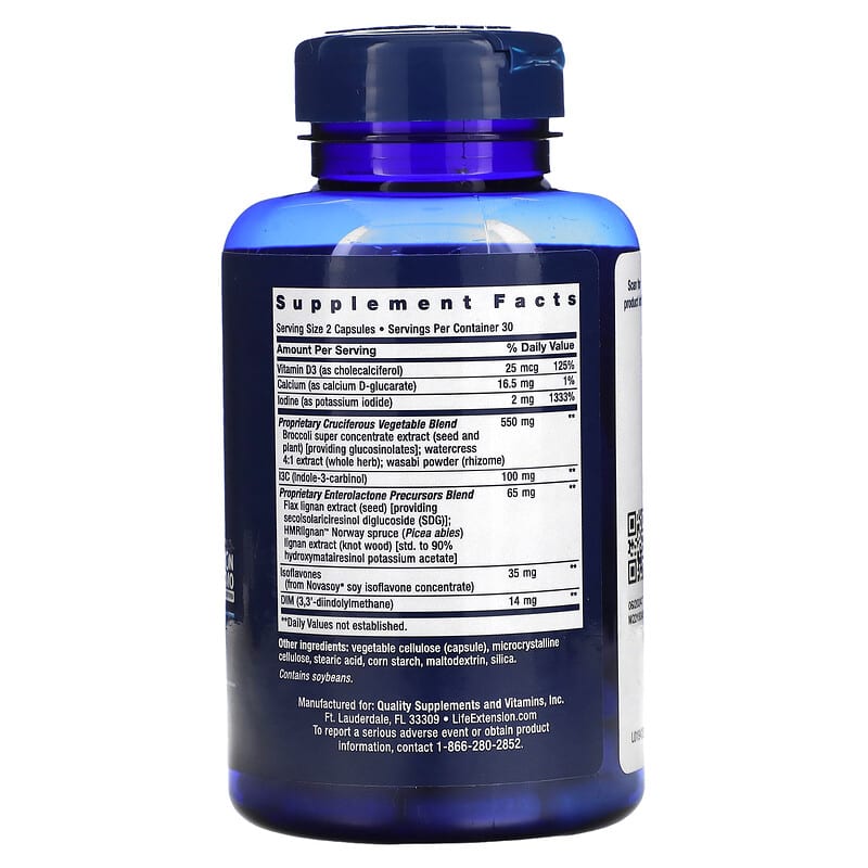 Life Extension, Women's Health, Breast Health Formula, 60 Capsules
