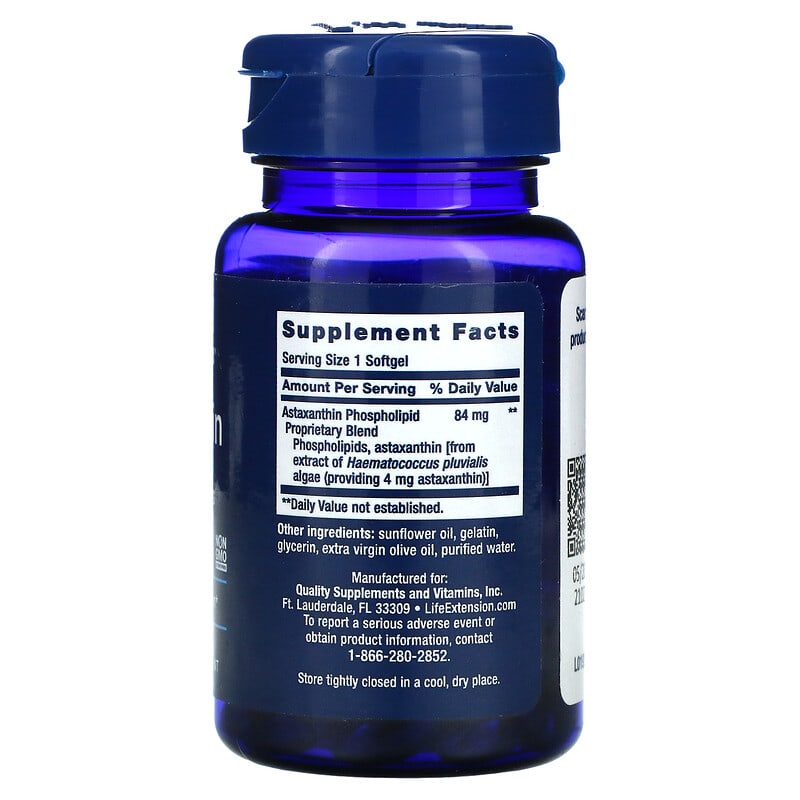 Life Extension, Astaxanthin with Phospholipids, 30 Softgels