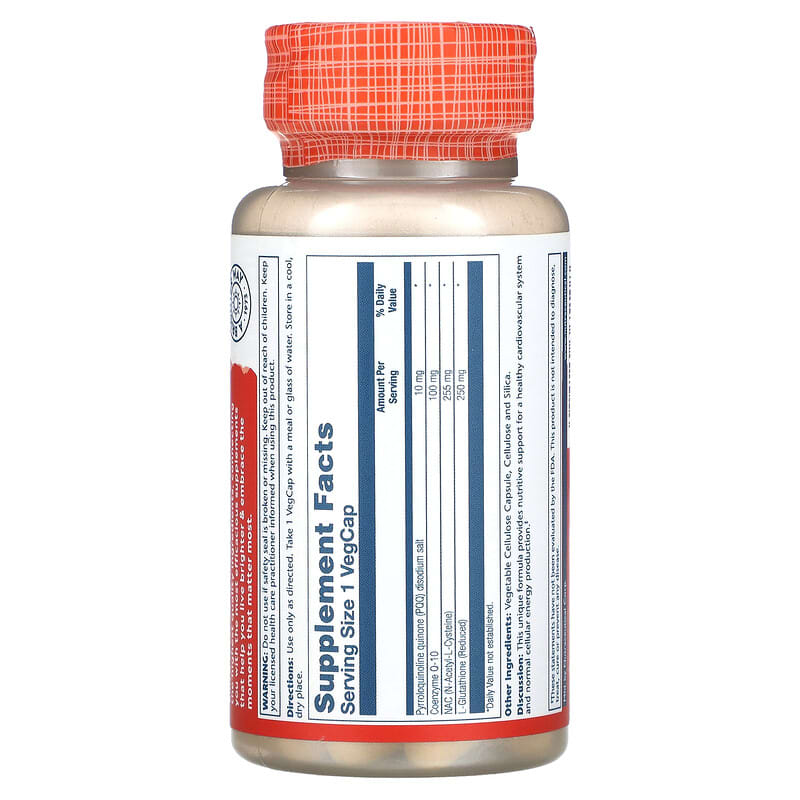 Solaray, PQQ CoQ-10 with NAC &amp; Glutathione, 30 VegCaps