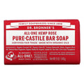 Dr. Bronner's, All-One Pure-Castile Magic Bar Soap, Rose, 5 oz (140 g)
