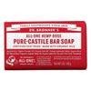 Dr. Bronner's, All-One Pure-Castile Magic Bar Soap, Rose, 5 oz (140 g)