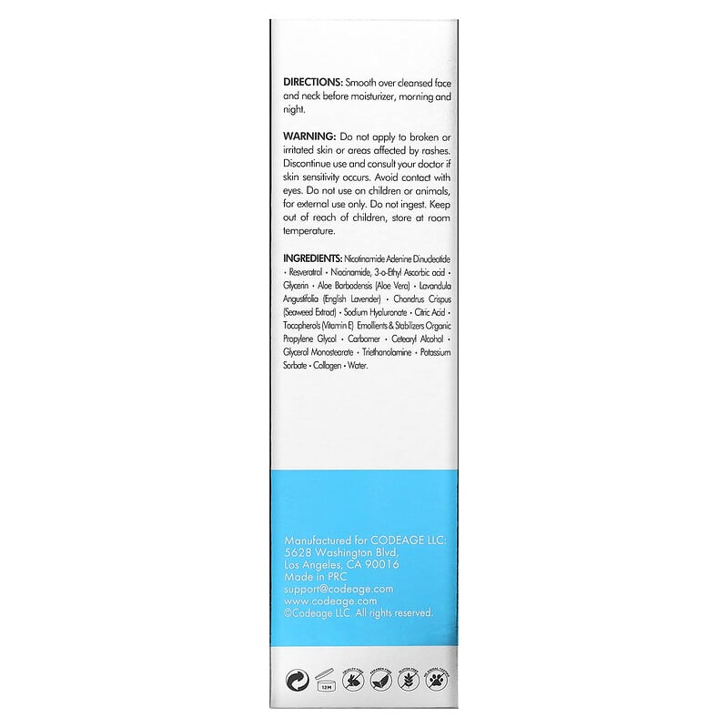 Codeage, Maison Rouge Skincare, NAD+ Face Serum, 1.7 fl oz (50 ml)