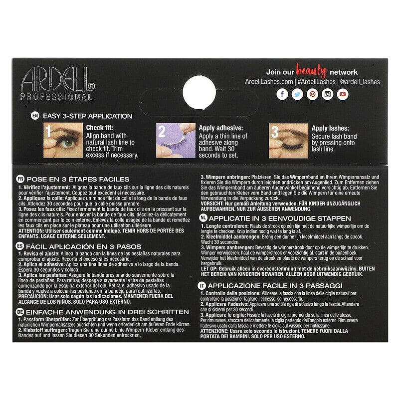 Ardell, Fauxmink Lashes, Wispies, 1 Pair