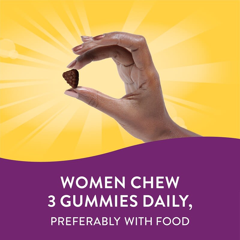 Nature's Way, Alive! Women's Premium Gummy Multivitamin, Grape, Cherry &amp; Blueberry Acai, 75 Gummies
