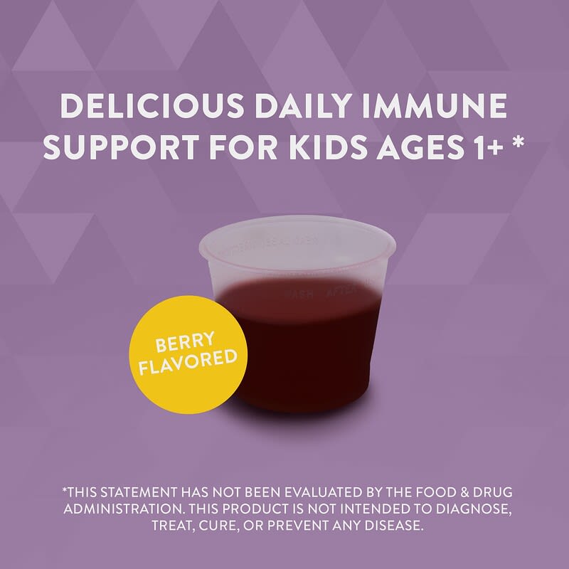 Nature's Way, Sambucus® Kids, Immune Syrup Elderberry with Propolis &amp; Echinacea, Ages 2+, 4 fl oz (120 ml)
