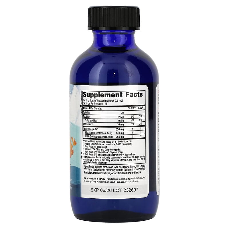 Nordic Naturals, Children's DHA, Ages 1+, Strawberry, 4 fl oz (119 ml)