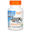 Doctor's Best, Natural Vitamin K2 MK-7 , 45 mcg, 60 Veggie Caps
