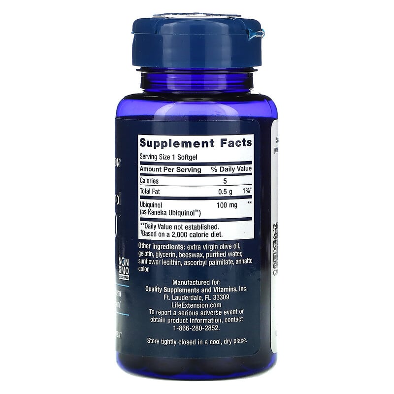 Life Extension, Super Ubiquinol CoQ10, 100 mg, 60 Softgels