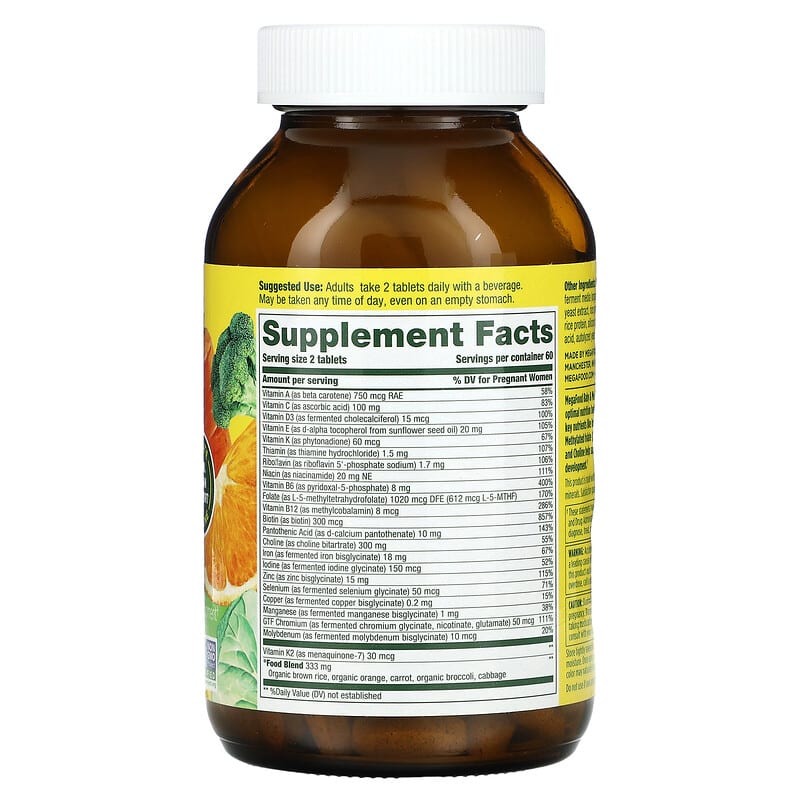 MegaFood, Baby &amp; Me 2, Prenatal Multi, 120 Tablets