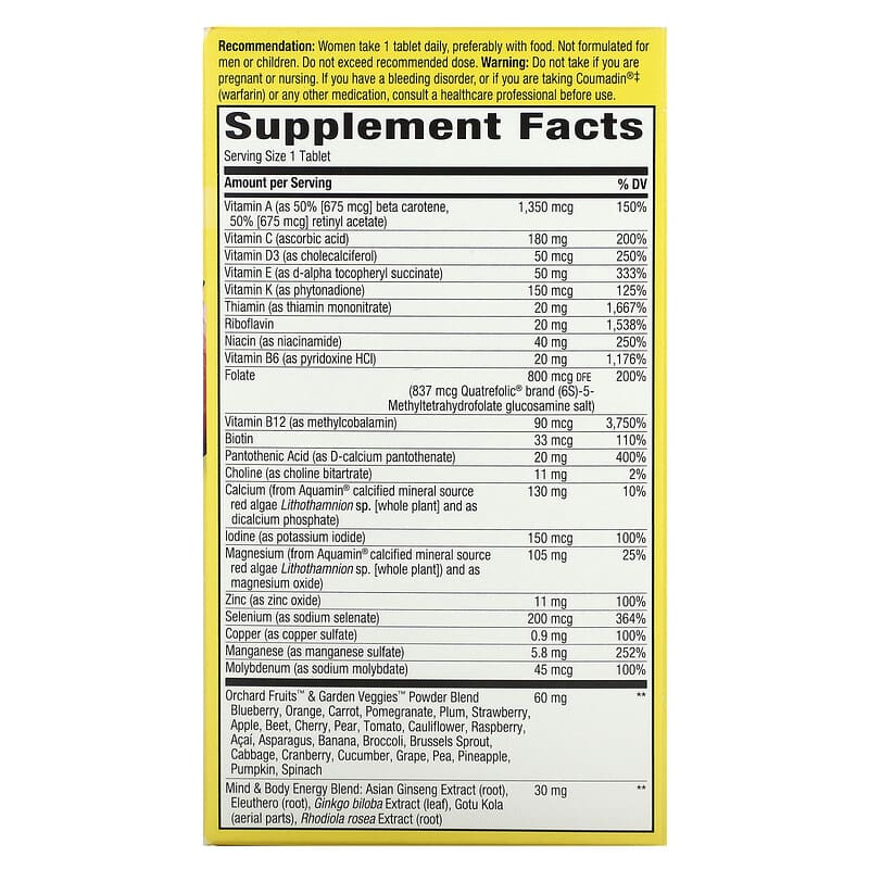 Nature's Way, Alive! Women's 50+ Ultra Multivitamin, 60 Tablets